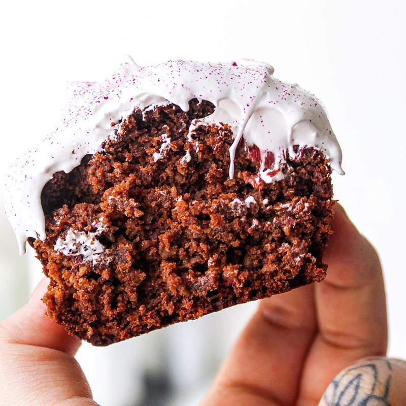 Chocolate vegan muffin