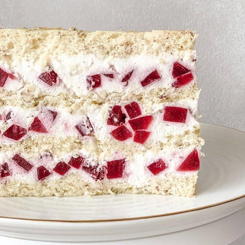 Fluffy raspberry cake-2