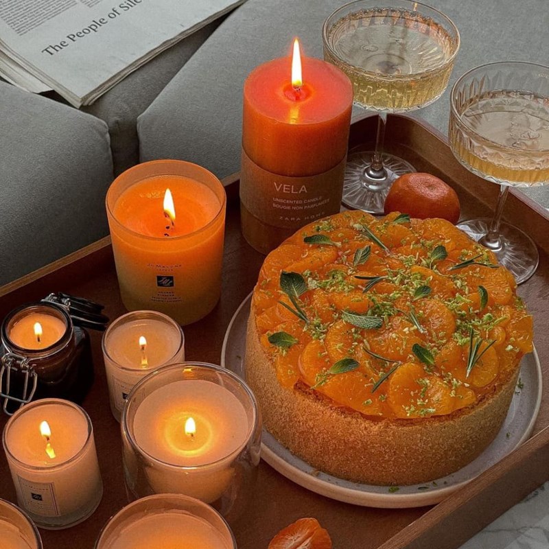 Tangerine cheesecake with rosemary, mint & lime-2