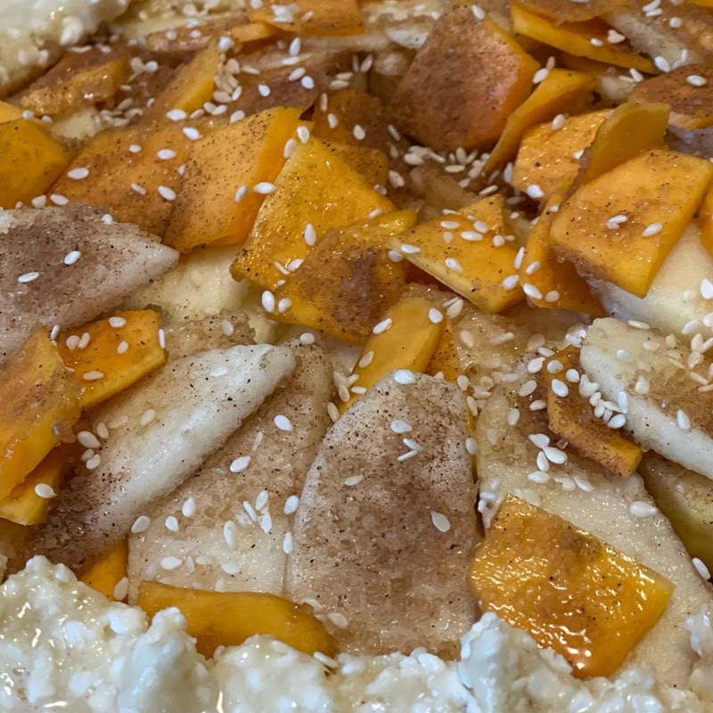 Cottage cheese galette with apples and pumpkin-9