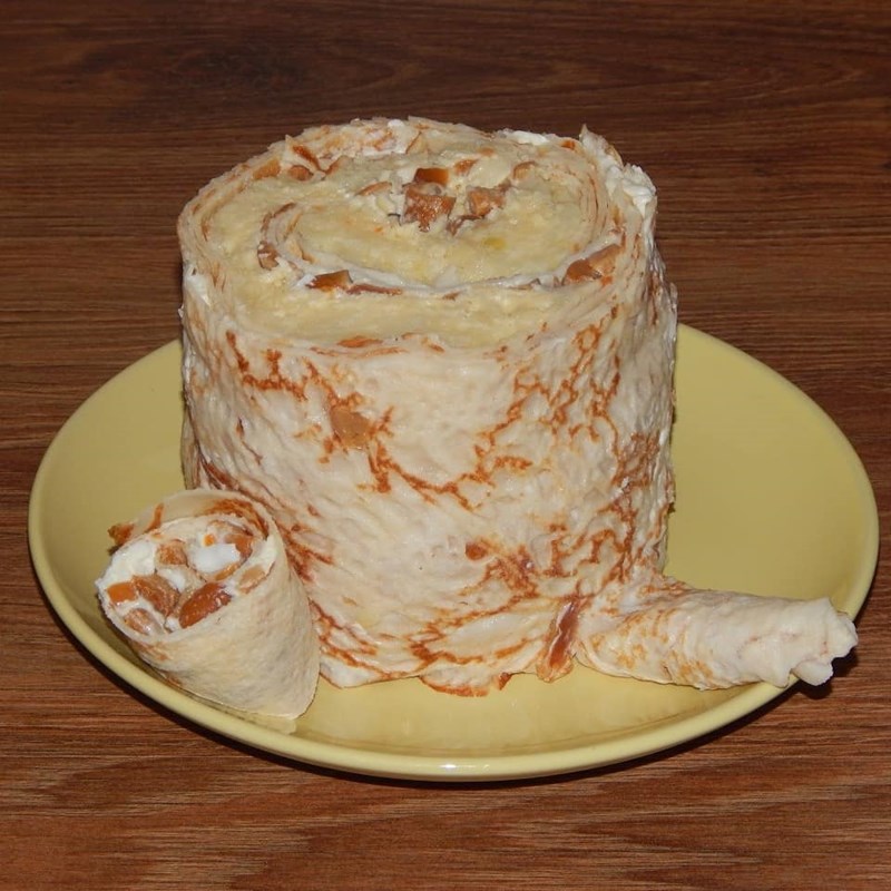 Pancake snack "Stump" cake-2